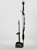 A G Tech upright vacuum cleaner and a further pole hedge trimmer