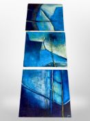 Three Continental Abstract oils,