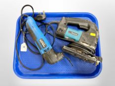 A Makita jigsaw together with an electric stripper