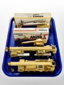 Two Grove diecast scale manlifts, AMZ66 and MZ 76, both boxed,