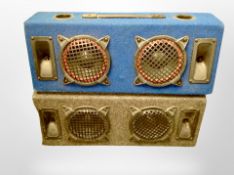 Two speakers. CONDITION REPORT: No leads.