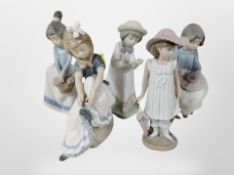 Five Nao figures of girls