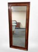A 19th century Danish walnut pier mirror,