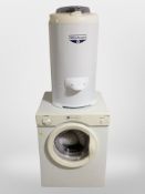 A White Knight spin dryer and a further tumble dryer