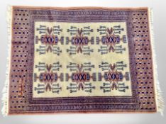 A Lahore Bokhara rug,