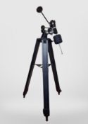 A collapsible tripod.