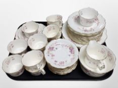 Approximately 40 pieces of late Victorian tea china.