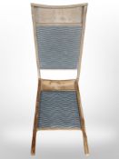 Two pine and galvanised metal washboards.