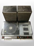 A GEC soundeck turntable and a pair of speakers.