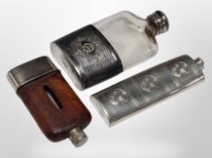 Three whisky flasks