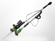 A G-tech telectric pole hedge trimmer and further garden strimmer