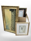 Vincent Raine : St Mary's Island, watercolour, 36cm x 24cm, together with 9 further pictures,