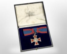 An Associate of the Royal Red Cross medal, second class, boxed in a RRC 1st Class Garrards case.