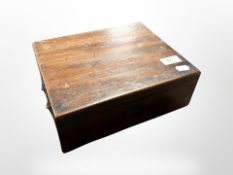 A Victorian mahogany writing slope.