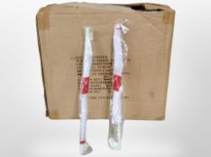 Four boxes containing a large quantity of England car flags.