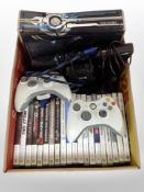 An Xbox 360 Halo 4 console, controllers and assorted games, and Kinect.