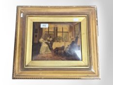 A Victorian crystoleum.