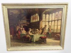 After Frank Moss Bennett : Treasure ships in sight, colour print in gilt frame, 59cm 45cm.