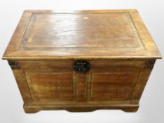 An oriental style blanket chest,