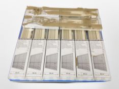 A quantity of new PVC Venetian blinds and Good Home Lokonbi lamp shades.