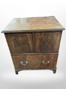 An inlaid mahogany double door cabinet,