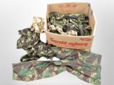 A box of DPM clothing.