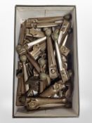 A quantity of metal carpet fixtures