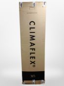 A box of Climaflex pipe insulation