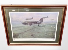 After Geoffrey E Lea : Arnhem, a limited edition print signed by major general J. D. Frost.