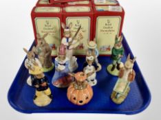 10 Royal Doulton Bunnykins figures, boxed.