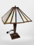 A Tiffany style table lamp,