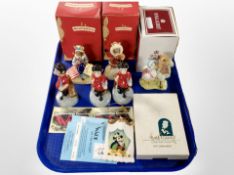 Two boxed Royal Doulton Bunnykins figures, a further boxed Royal Albert Beatrix Potter figure,