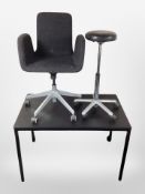 A contemporary computer table, width 110 cm,