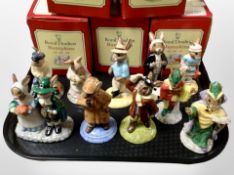 10 Royal Doulton Bunnykins figures, boxed.