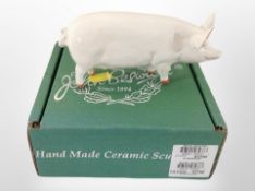A John Beswick Ch Wallqueen Pig in box.