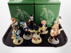 Eight John Beswick Cat figures, boxed.