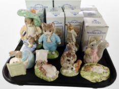 10 Royal Albert Beatrix Potter figures, boxed.