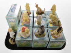 10 Royal Doulton Winnie the Pooh figures, boxed.