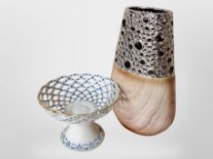 A Cardinal Fine Porcelain pedestal bowl, height 16cm,