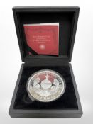 A £10 proof coin commemorating the Coronation of King Charles III 2023,