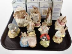 10 Royal Albert Beatrix Potter figures, boxed.