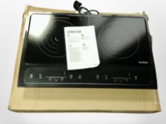 A VonShef electric hot plate in box.