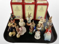 10 Royal Doulton Bunnykins figures, boxed.