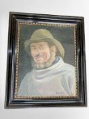 Danish School : Portrait of a sailor, oil on canvas,