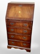 A reproduction mahogany lady's bureau,