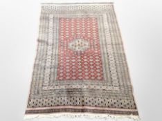A Lahore Bokhara rug, Pakistan, 154cm x 95cm.