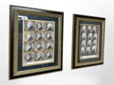 After J Kay : Judges, a pair of colour lithographs, 29cm x 21cm.