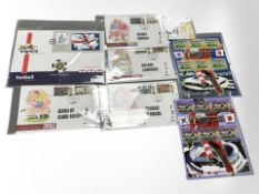 A 2002 World Cup Korea/Japan uncirculated proof £1 first day coin cover,