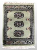 A Lahore Bokhara rug, Pakistan, 67cm x 47cm.