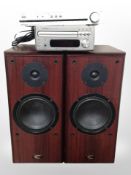 A Technics stereo tuner ST-C 01, a Denon CD receiver RCD-M33,